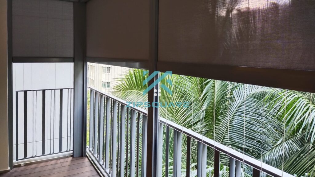 zipsquare motorised outdoor zip blinds