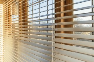 wooden window blinds